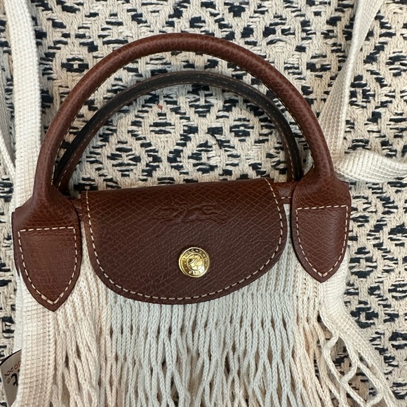 Longchamp Le Pliage Filet Knit shoulder bag - Picture 3 of 4